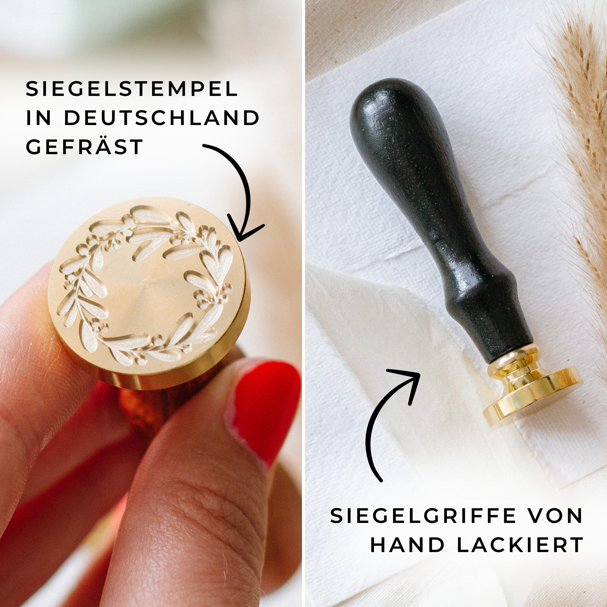 Siegelstempel Olivenkranz