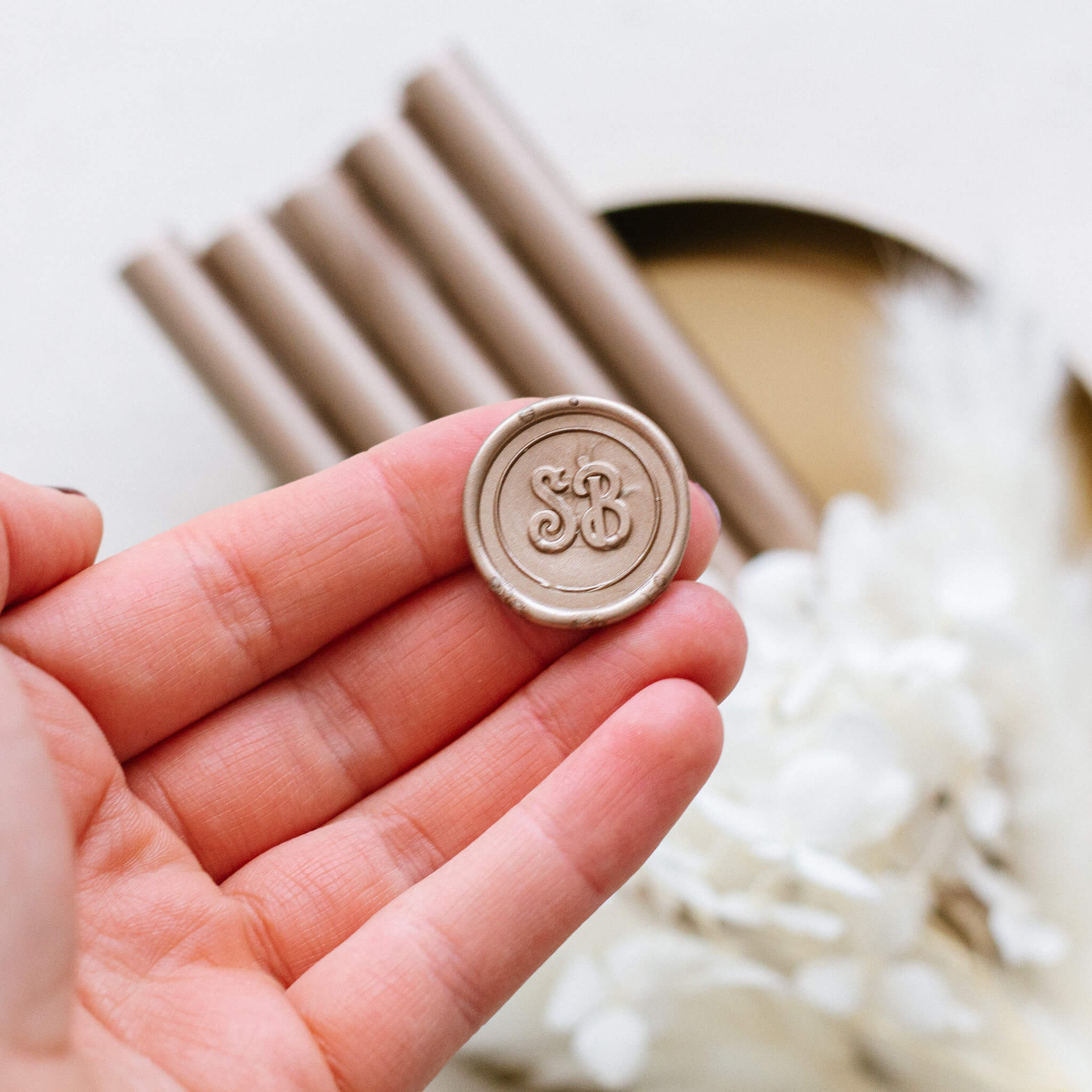 Siegelwachs Taupe Metallic