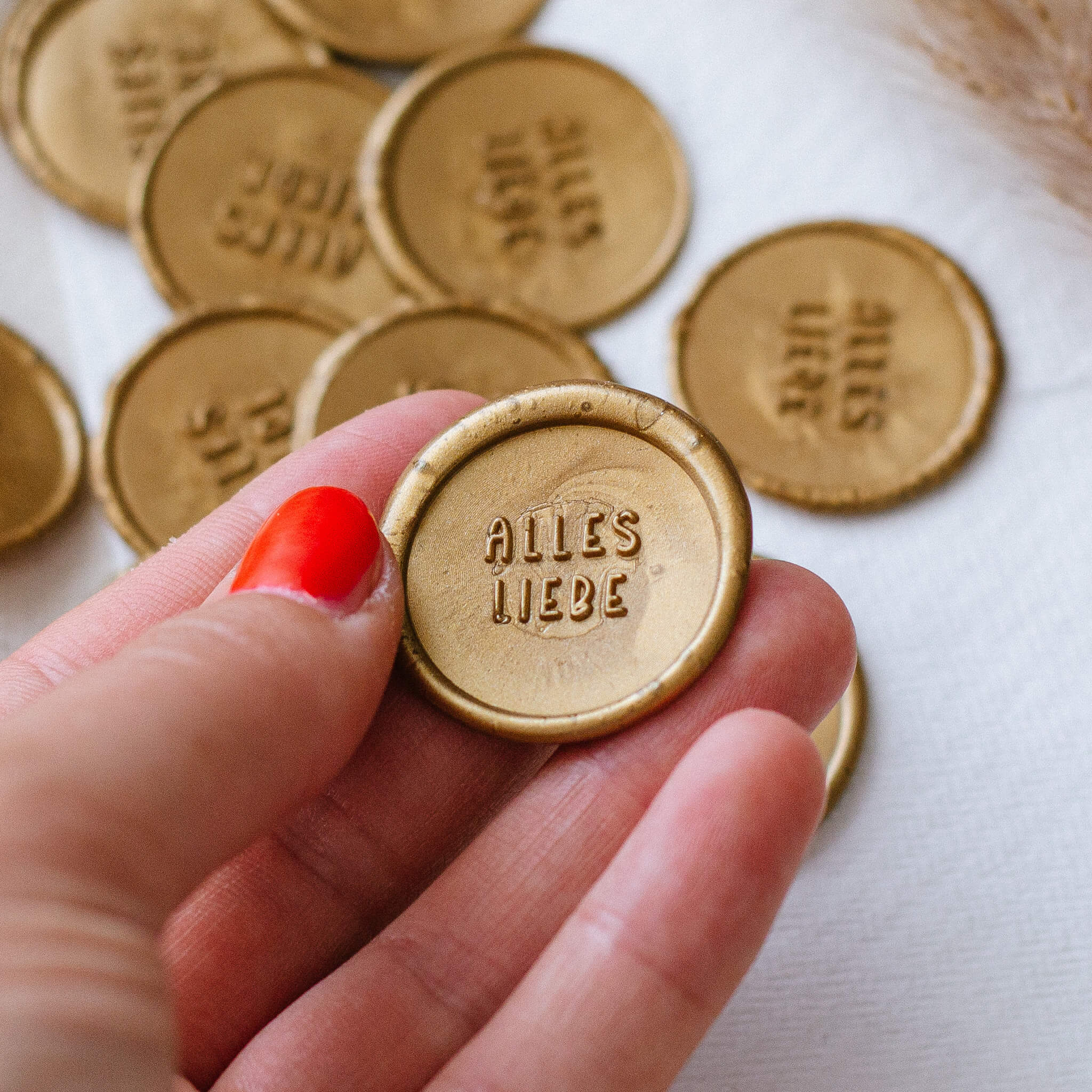 Alles Liebe Siegelaufkleber - Siegel Boutique Mestharm