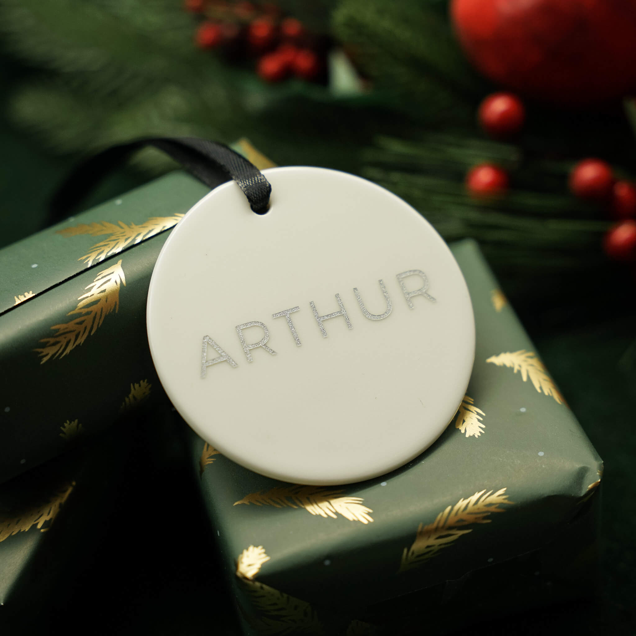 Weihnachtsanhänger Name