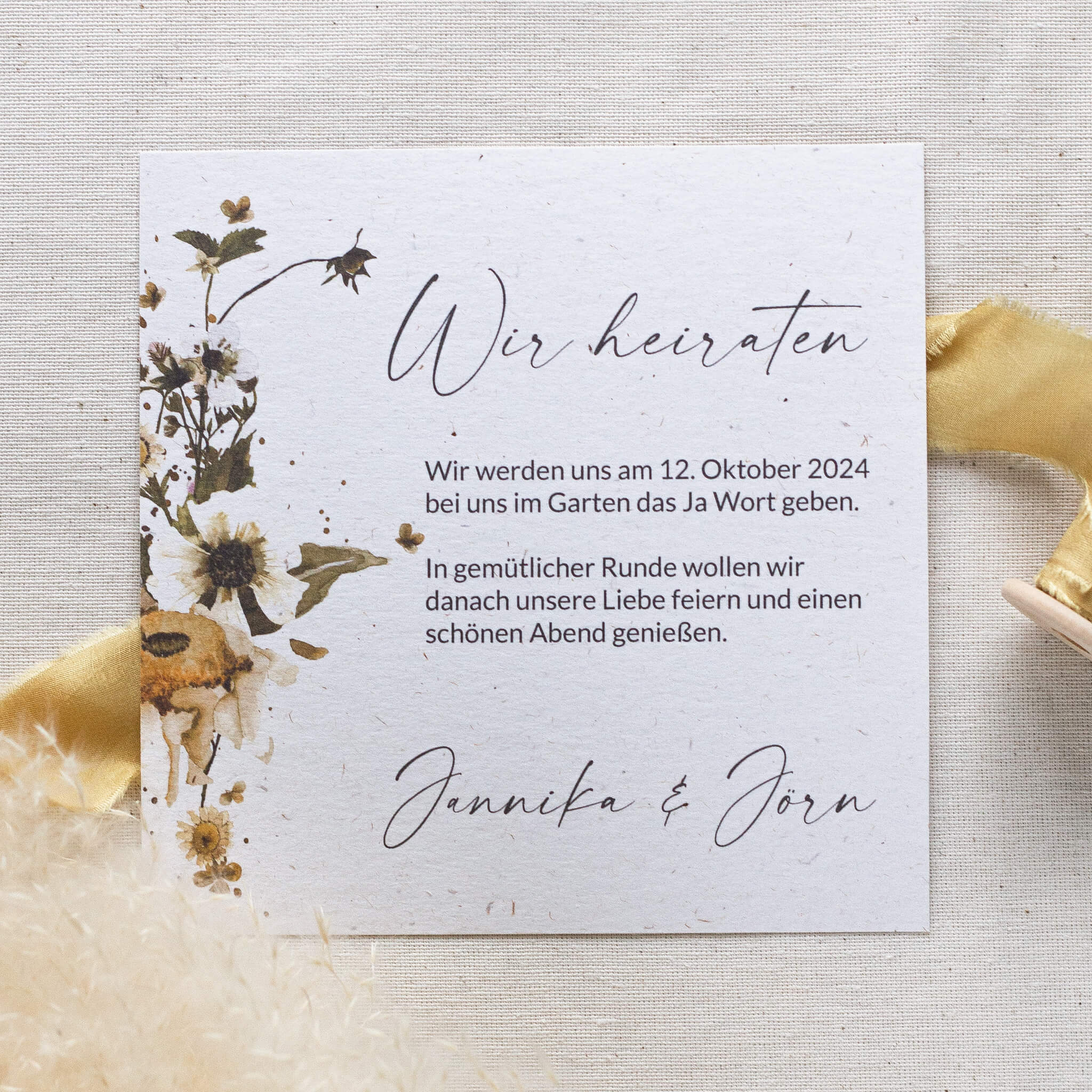 Einladung Landliebe Hochzeit - Siegel Boutique Mestharm