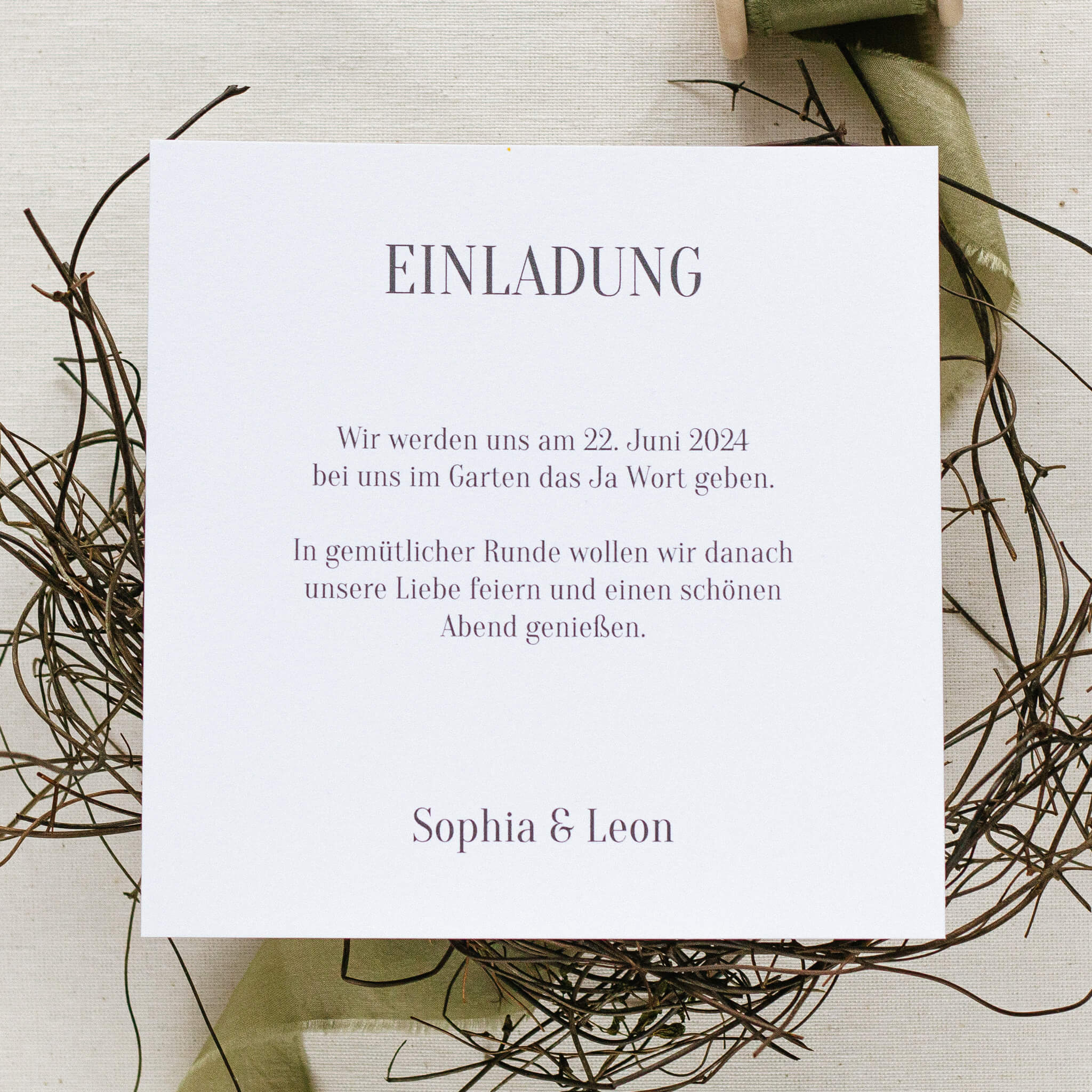 Einladung Mediterrane Hochzeit Umschlag - Siegel Boutique Mestharm