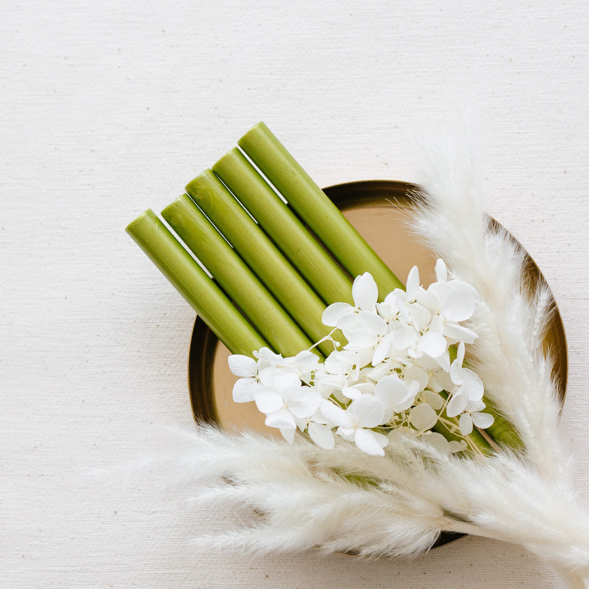 Siegelwachs Grün Perlmutt