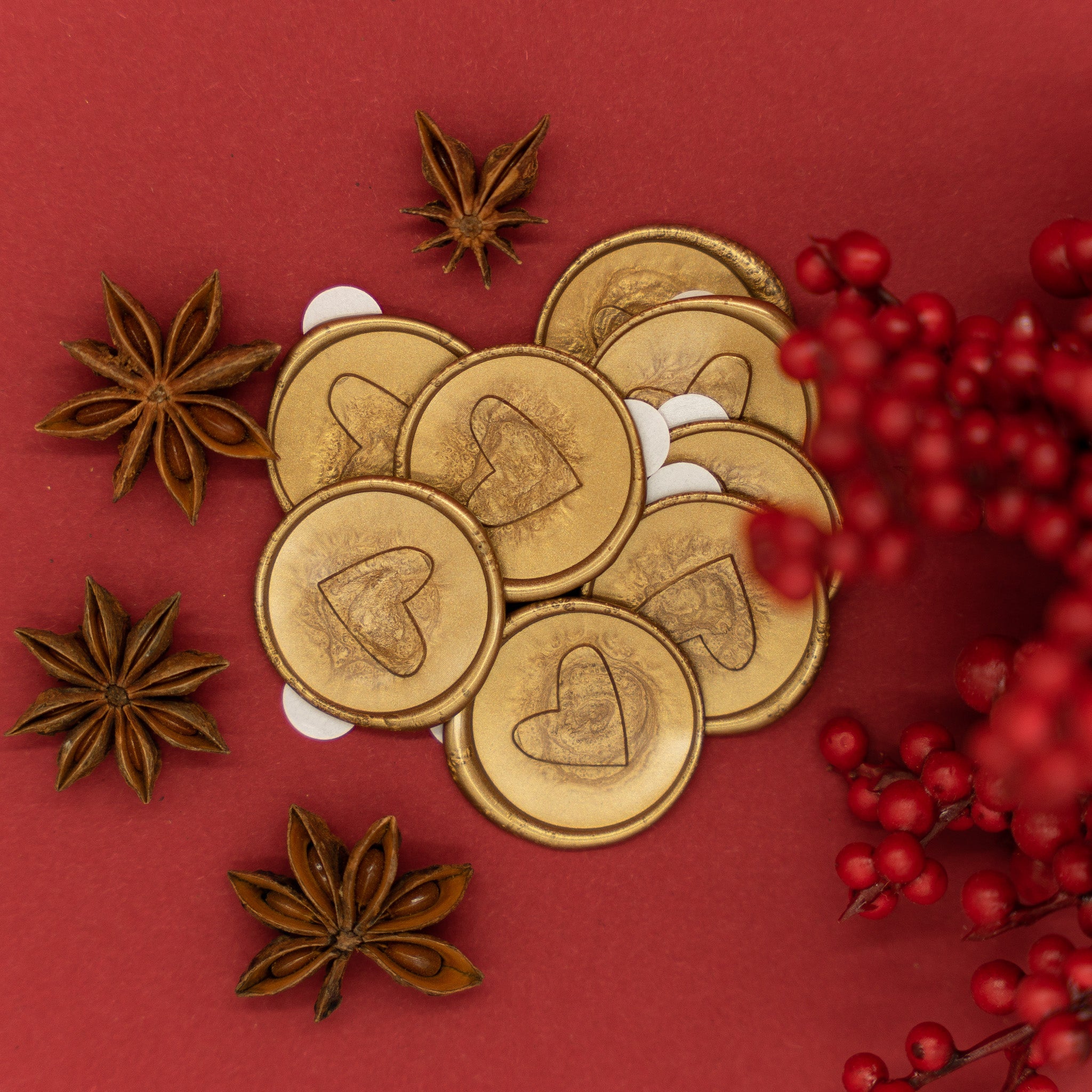 Herz Siegelaufkleber - Siegel Boutique Mestharm