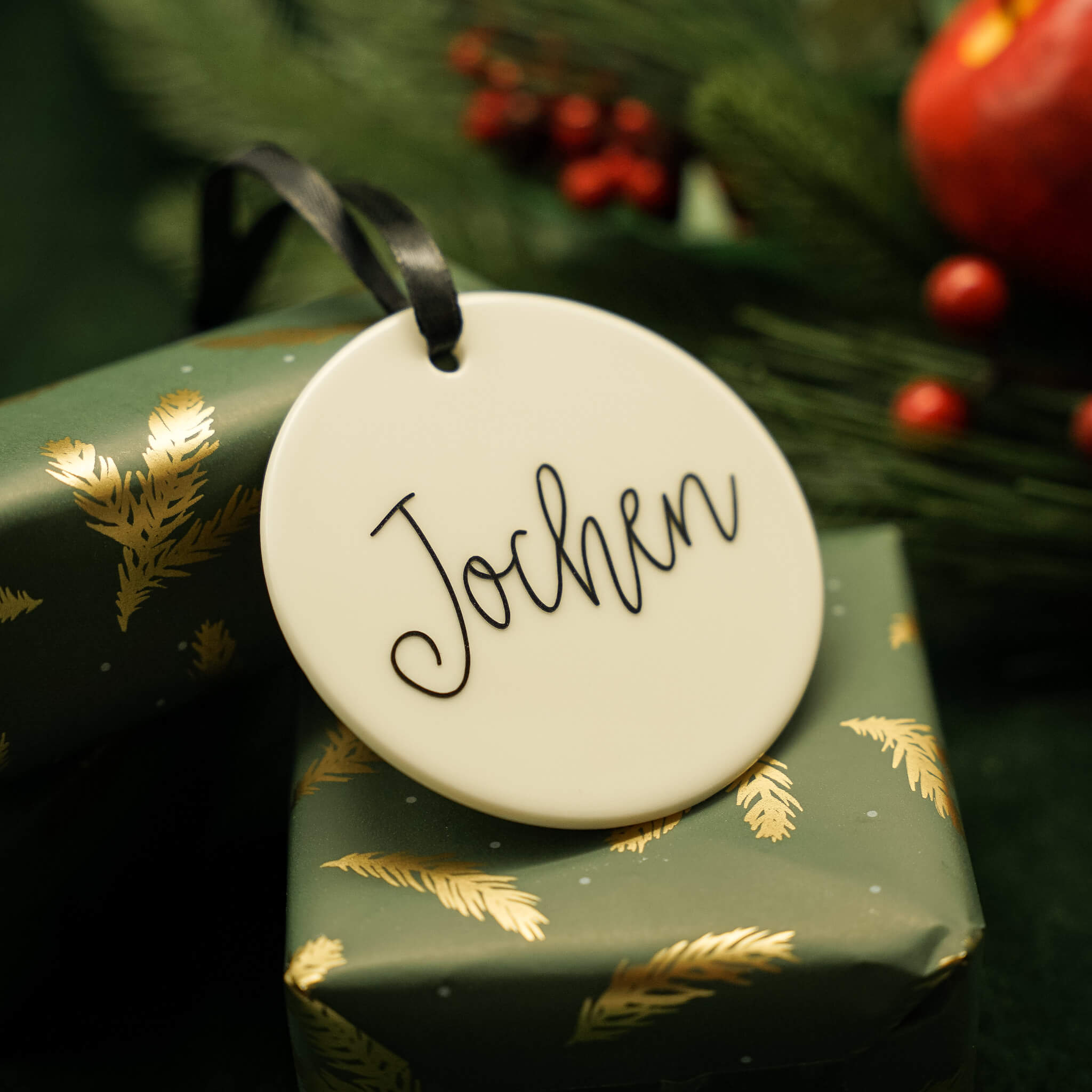 Weihnachtsanhänger Name