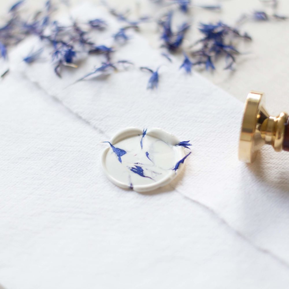 Kornblumen Siegelaufkleber 10er Set - Siegel Boutique Mestharm