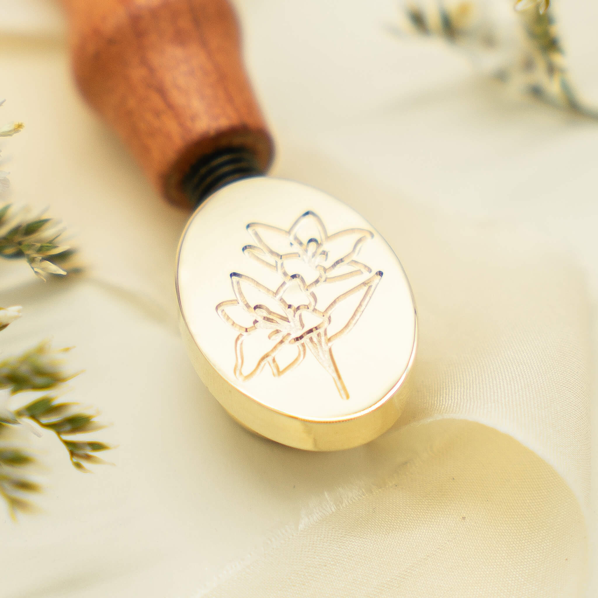 Siegelstempel Lilien
