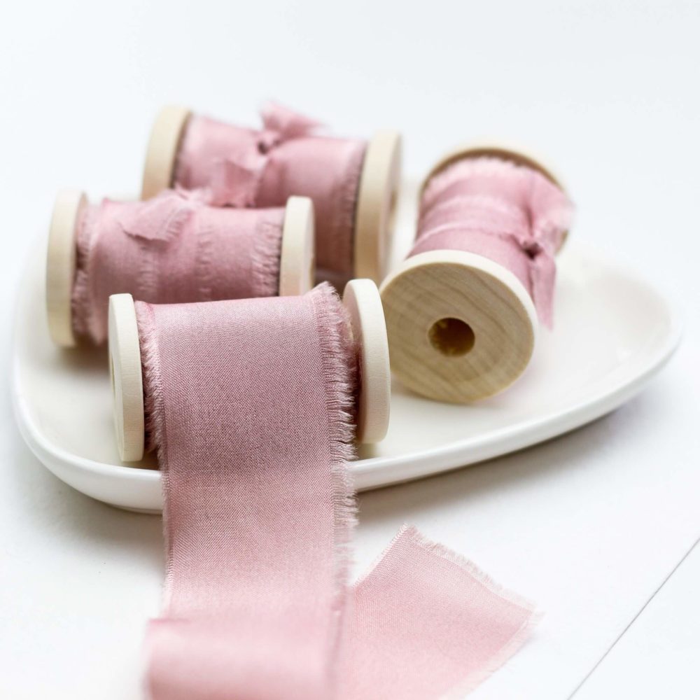 Seidenband Dusty Rose 32mm - Siegel Boutique Mestharm