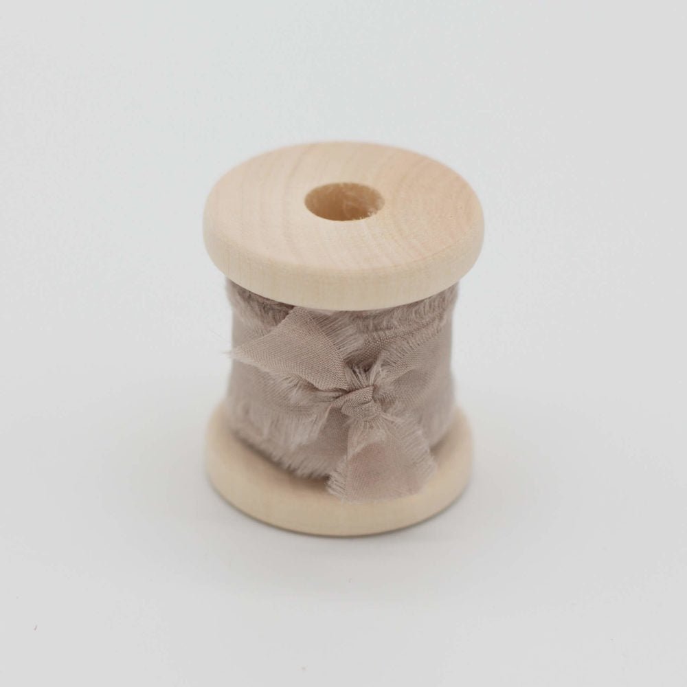 Seidenband Latte 13mm - Siegel Boutique Mestharm