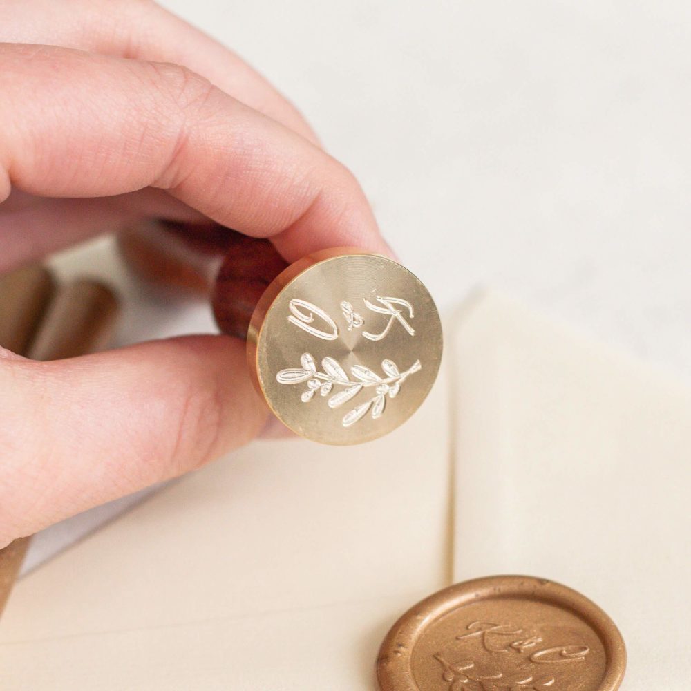 Kalina Initialen Olivenzweig Siegel - Siegel Boutique Mestharm