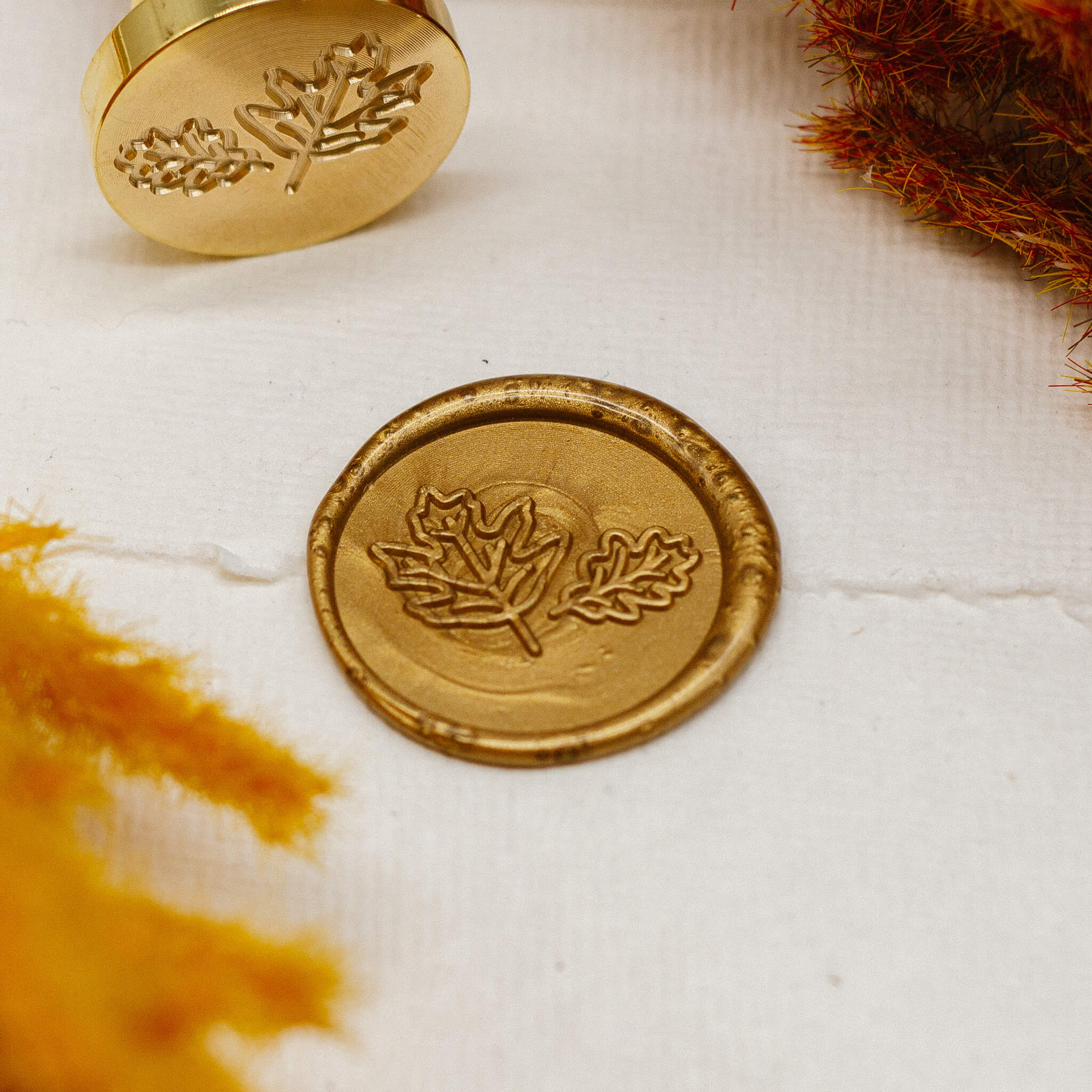 Blätter Siegel Herbst - Siegel Boutique Mestharm