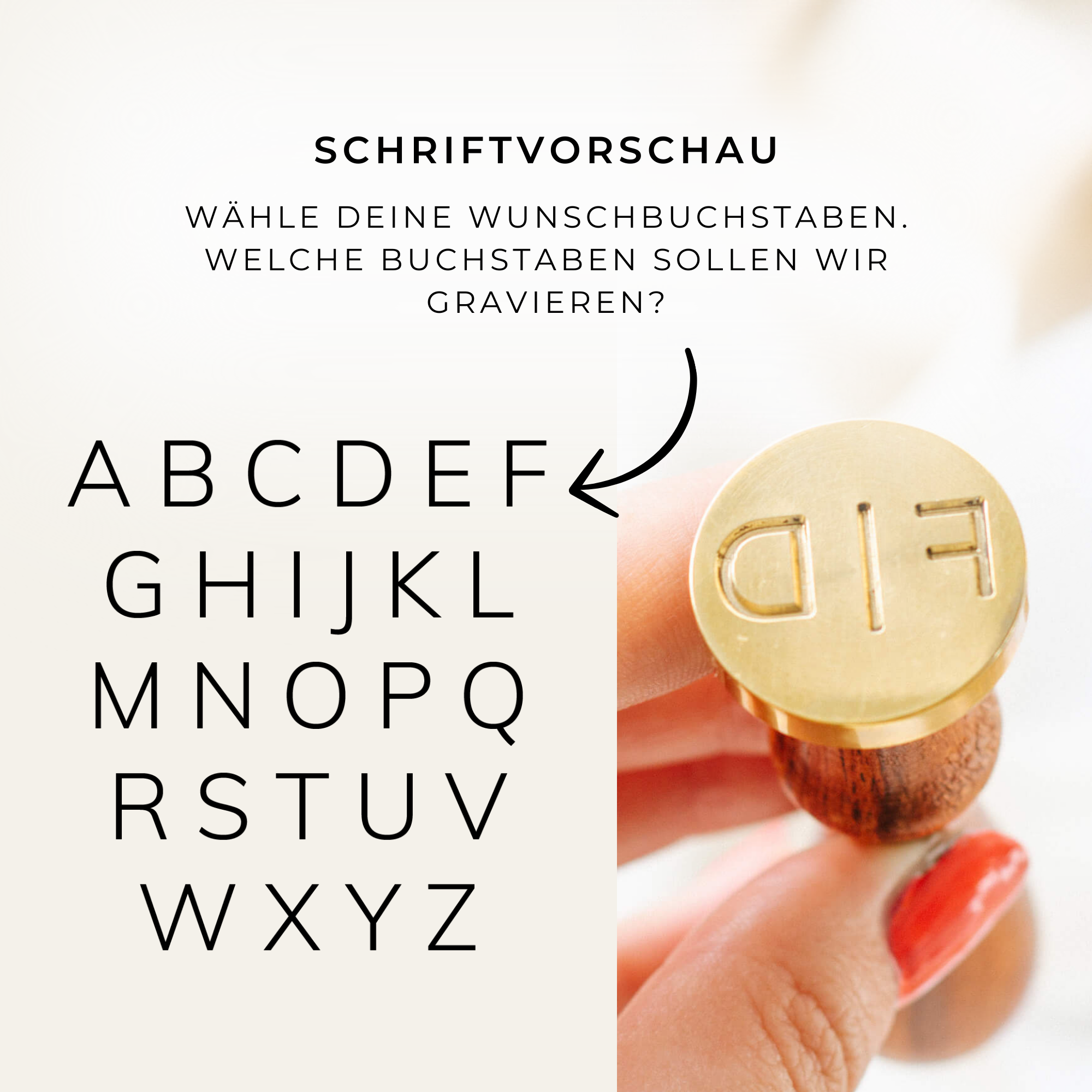 Siegelstempel Frida