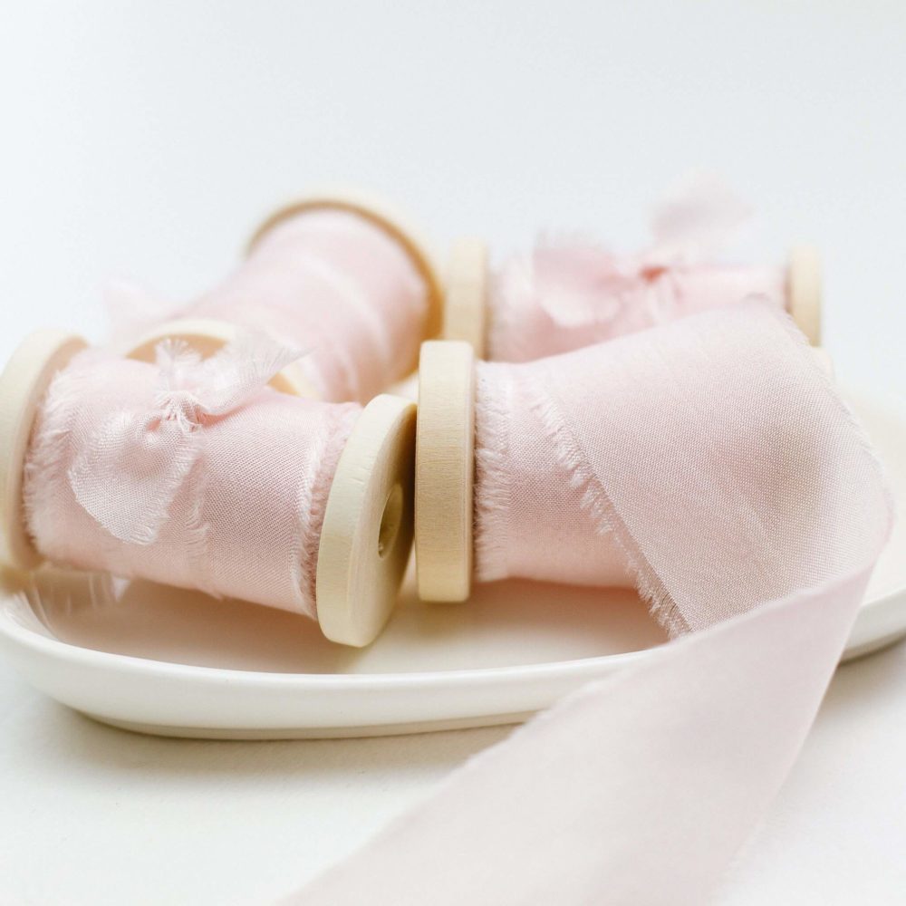 Seidenband Blush Rose 32mm - Siegel Boutique Mestharm