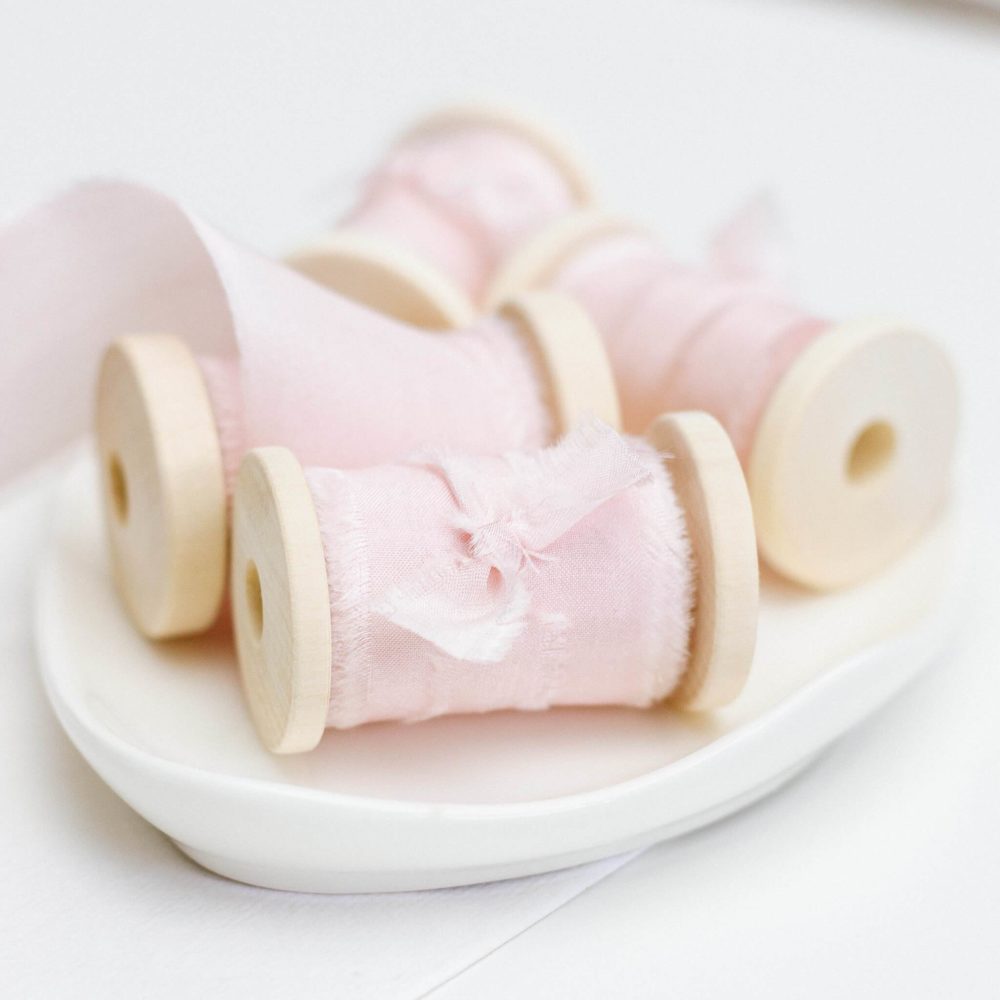 Seidenband Blush Rose 32mm - Siegel Boutique Mestharm