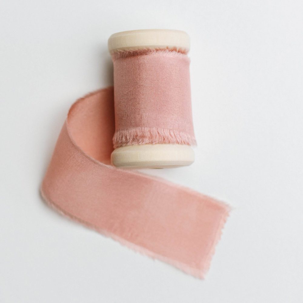 Seidenband Rose Kupfer 32mm - Siegel Boutique Mestharm