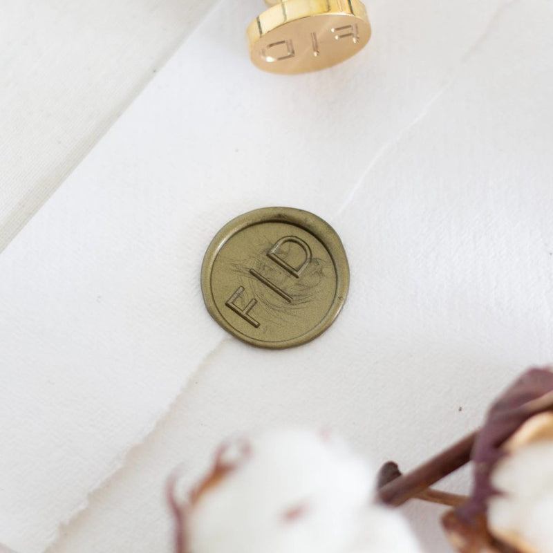 Minimalistisch Initialen Siegel - Siegel Boutique Mestharm