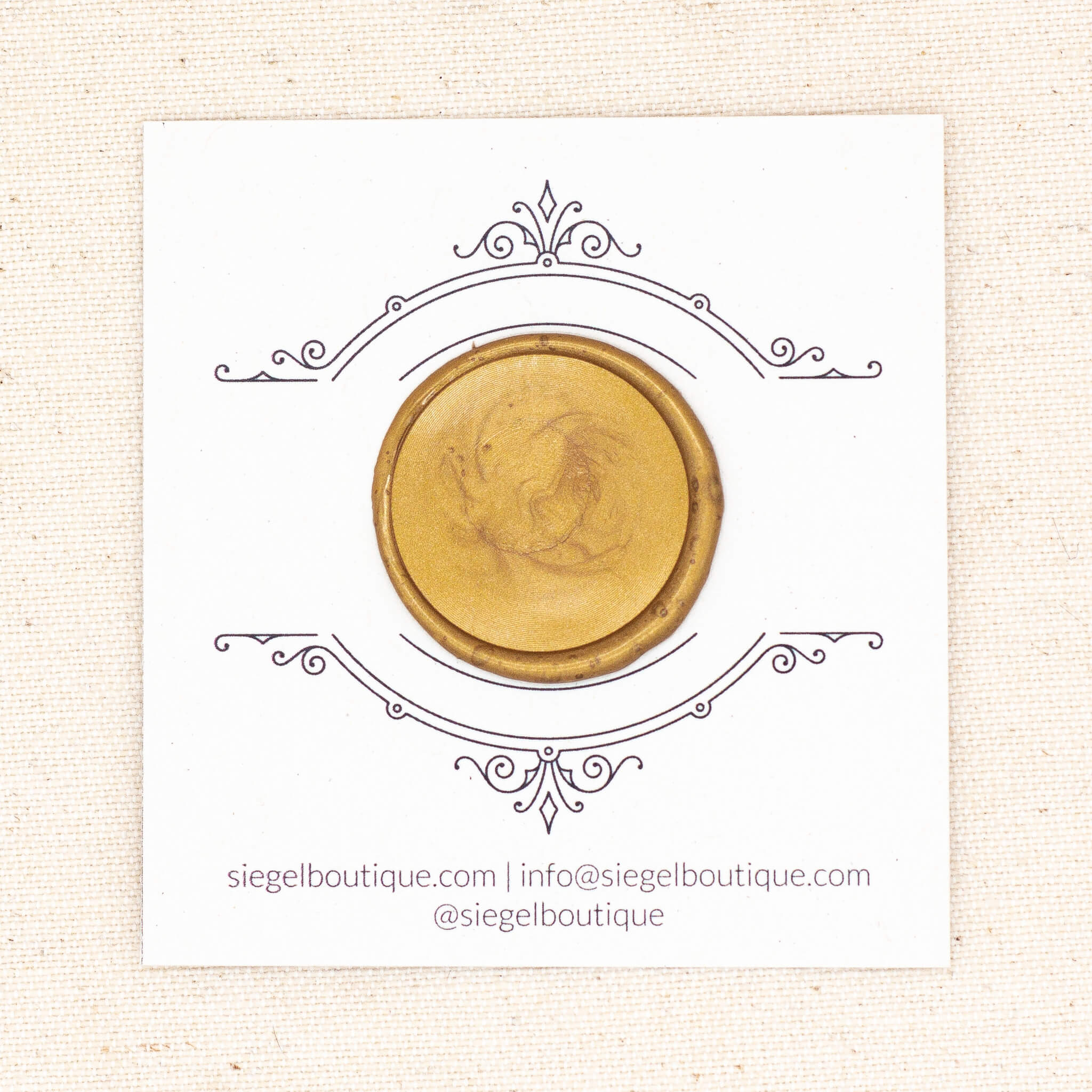 Gold Wachs Perlen - Siegel Boutique Mestharm Muster