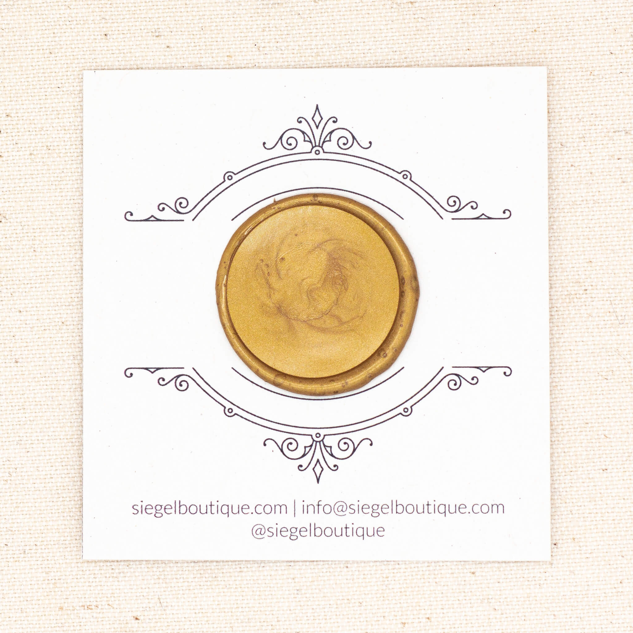 Gold Wachs Perlen - Siegel Boutique Mestharm Muster