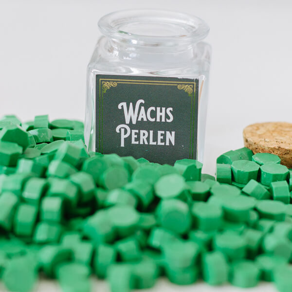 Grün Wachs Perlen - Siegel Boutique Mestharm