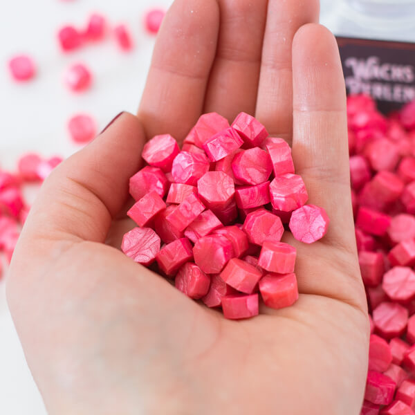 Pink Perlmutt Wachs Perlen - Siegel Boutique Mestharm Wachs Perlen