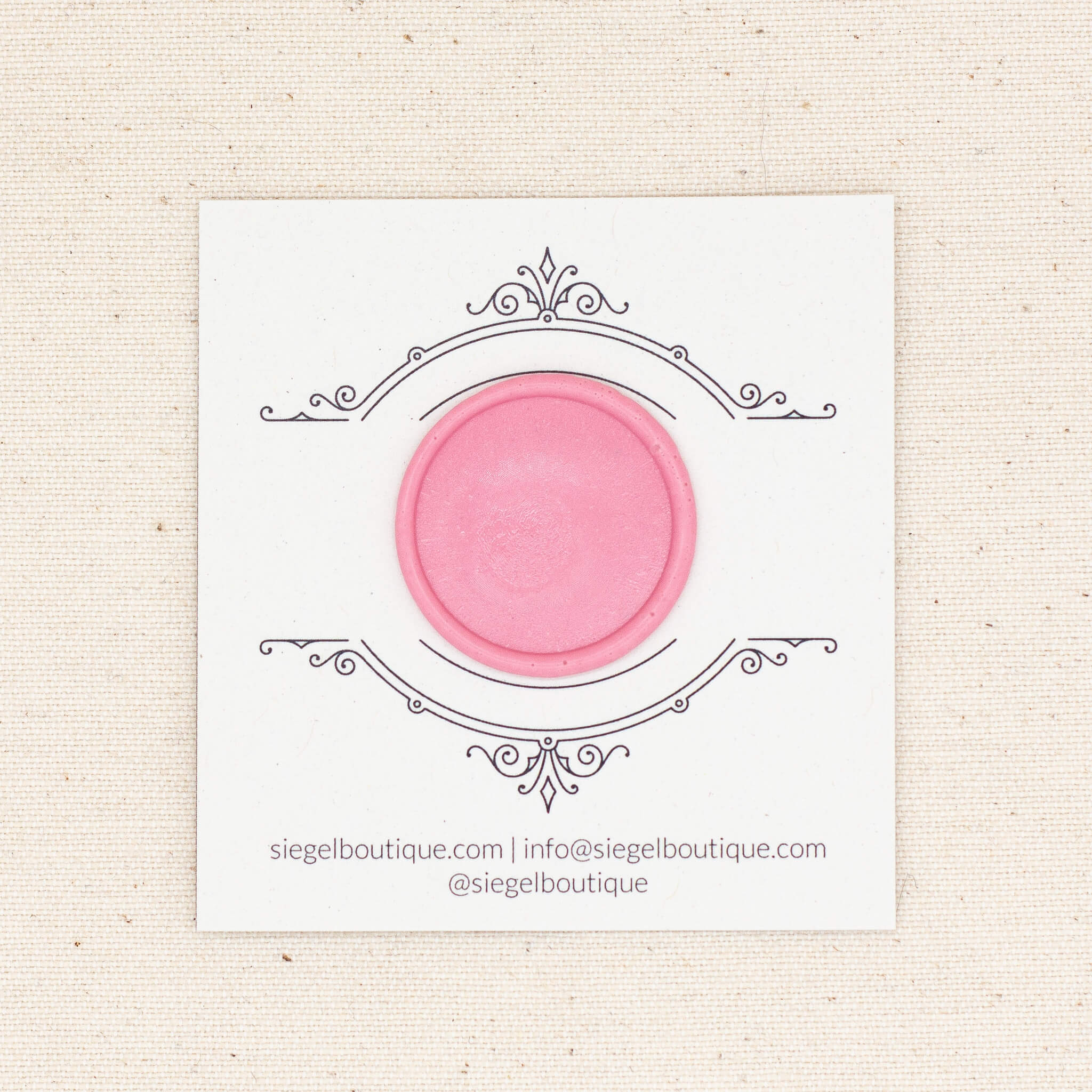 Rosa Wachs Perlen - Siegel Boutique Mestharm Muster