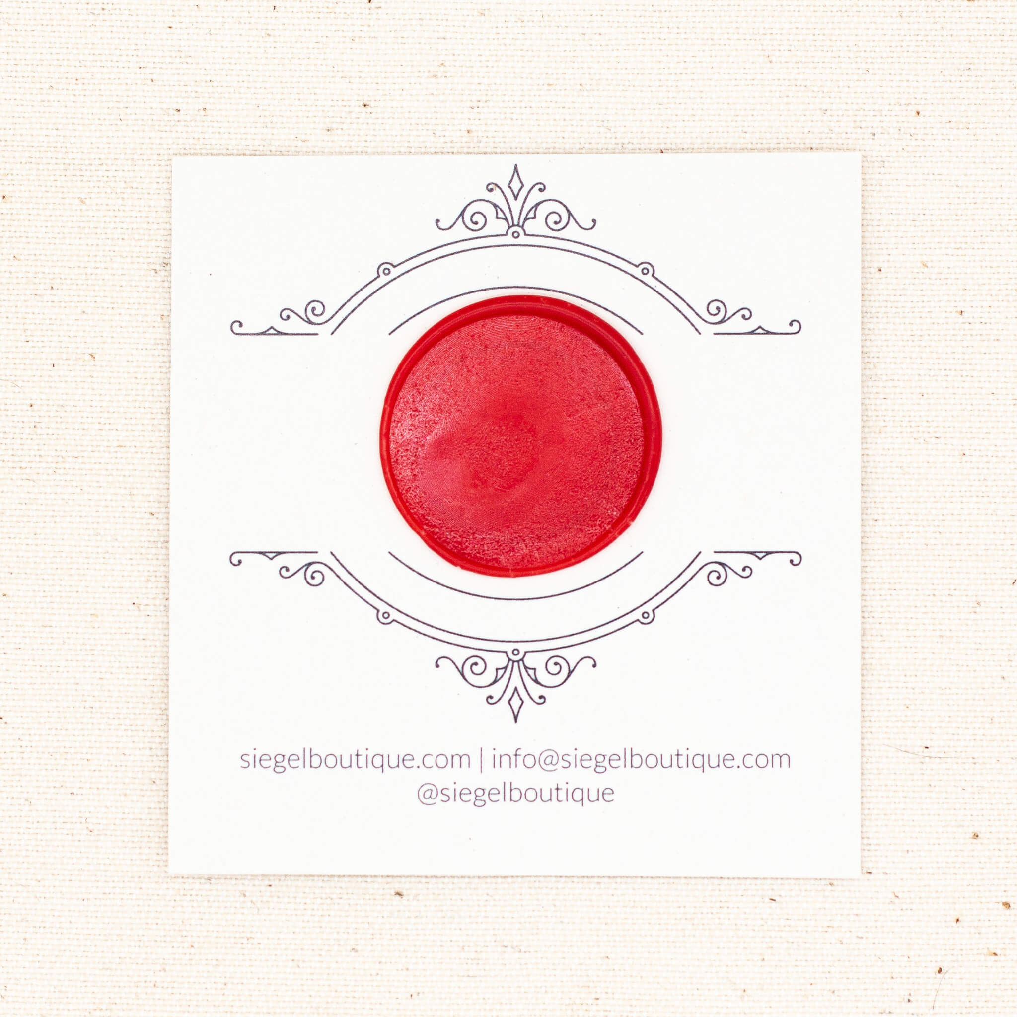 Rot Wachs Perlen - Siegel Boutique Mestharm Muster