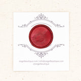 Rot Metallic Wachs Perlen