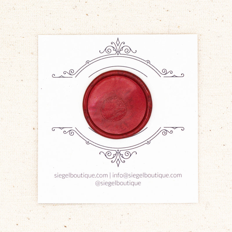 Rot Metallic Wachs Perlen